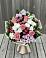 Букет цветов из: Альстромерии, Гвоздики, Розы и Хризантемы в Предивинске