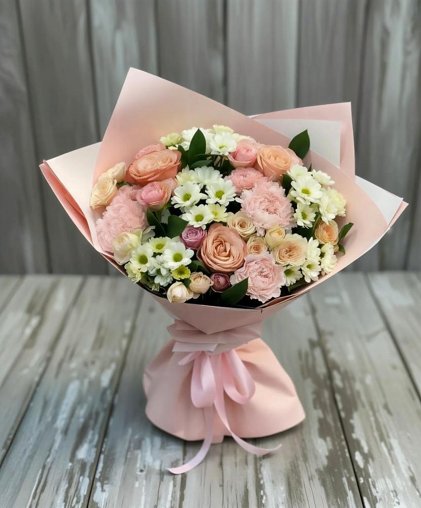 Букет цветов из: Гвоздики, Розы и Хризантемы в Предивинске