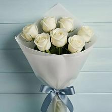 Букет 7 Белых роз Эдлесс Лав в Предивинске