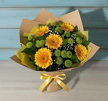 Букет цветов из:  Герберы и Хризантемы #REPLACE_PRED# Предивинске