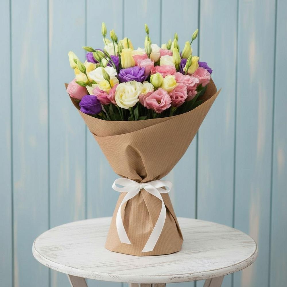 Букет цветов из: Лизиантусы в Предивинске