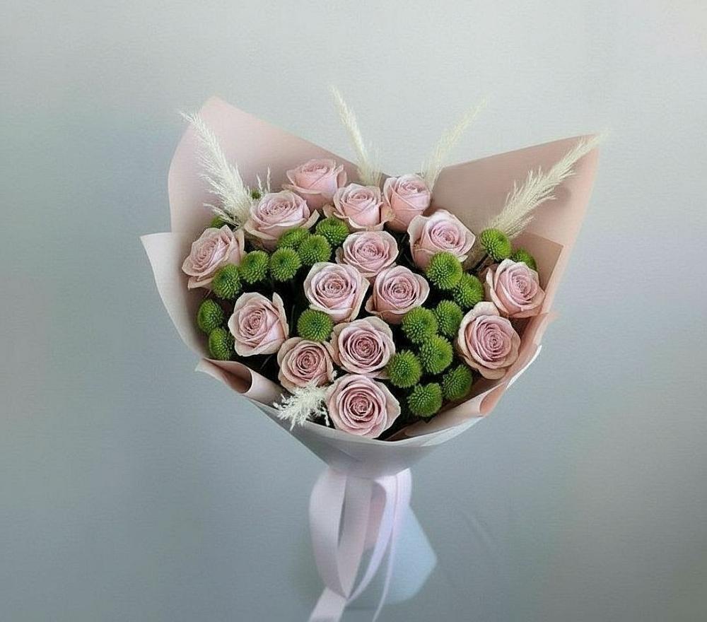 Букет цветов из: Розы и Хризантемы в Предивинске