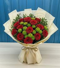 Букет цветов из:  Розы и Хризантемы в Предивинске