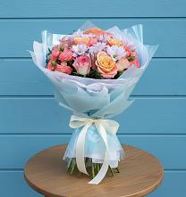 Букет цветов из:  Хризантемы и Розы #REPLACE_PRED# Предивинске