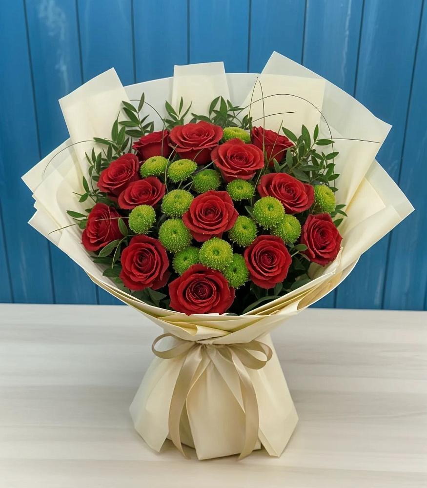 Букет цветов из: Розы и Хризантемы в Предивинске