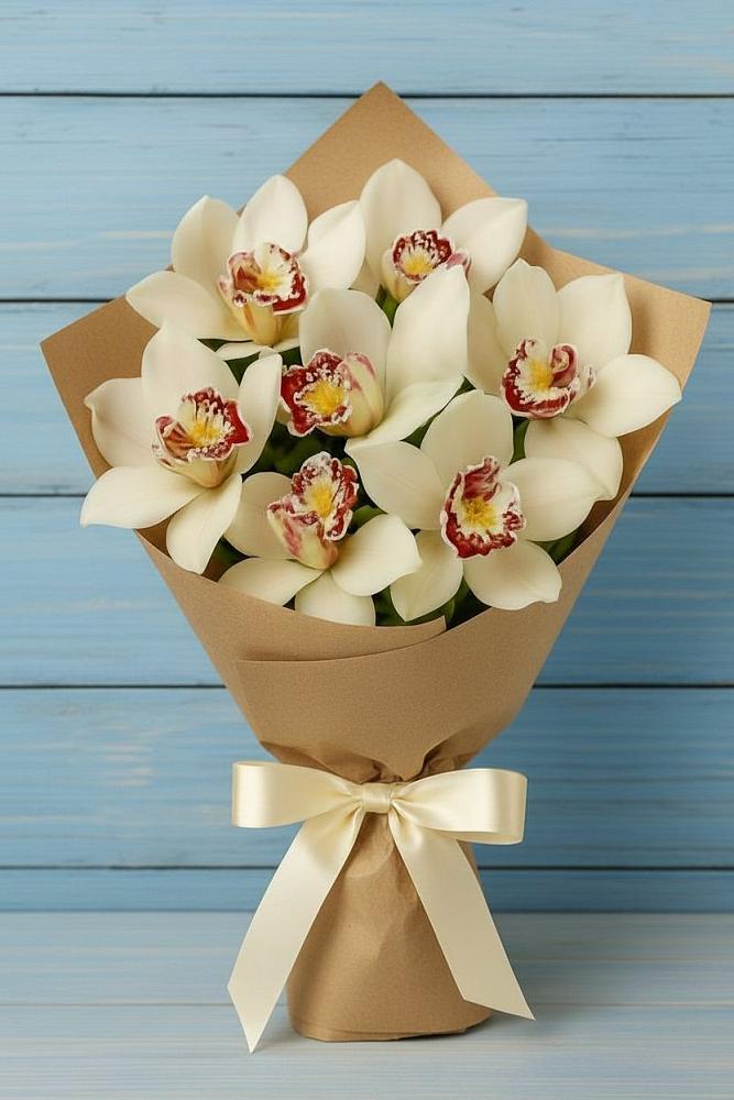 Букет цветов из: Орхидеи и Розы в Предивинске