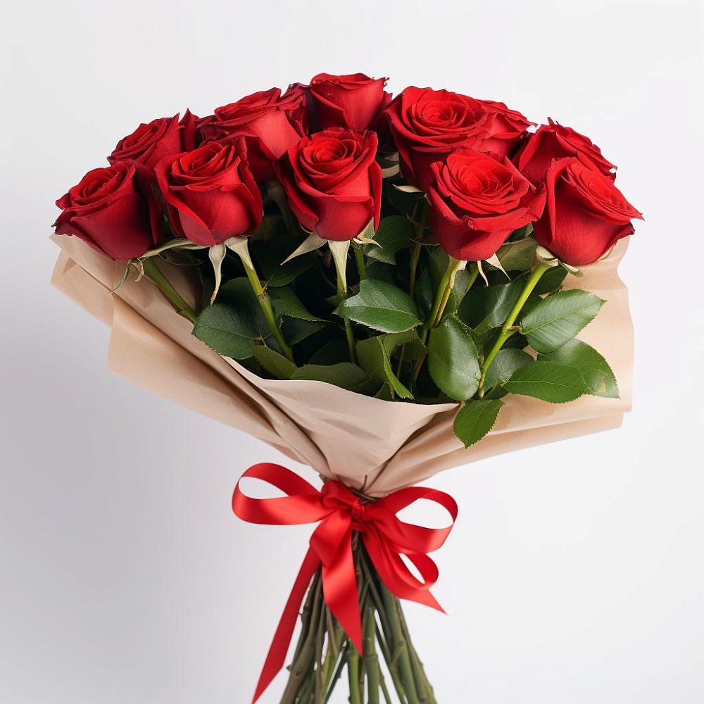 Букет 11 Красных роз Эдлесс Лав в Предивинске