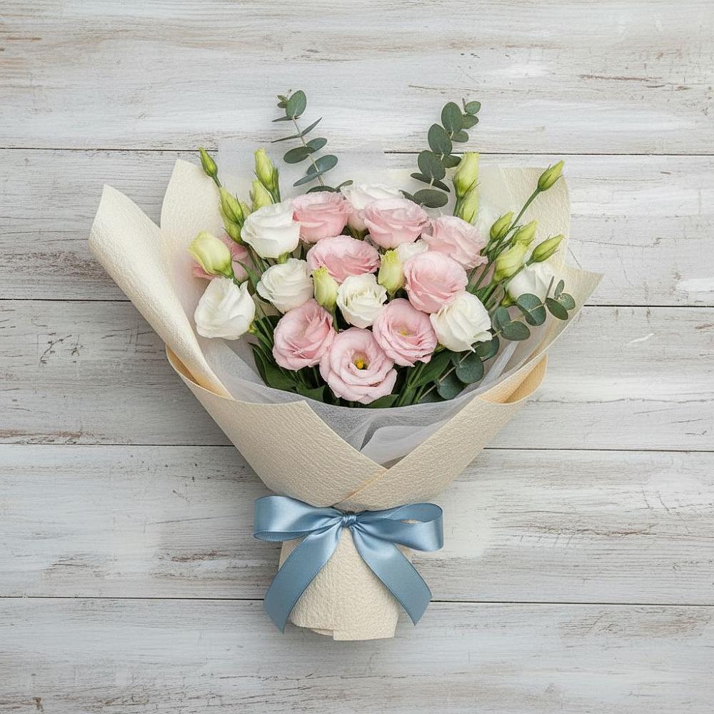 Букет цветов из: Лизиантусы в Предивинске